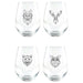 Cuisivin - Geometric Animal Stemless Wine Glass - Limolin 