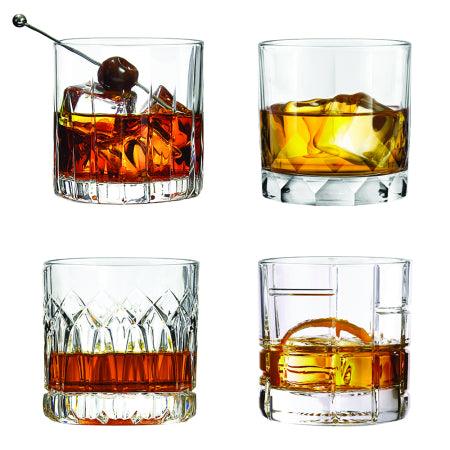 Cuisivin - Glendale Whiskey Set - 4 DOF Assorted Glasses - 4pk
