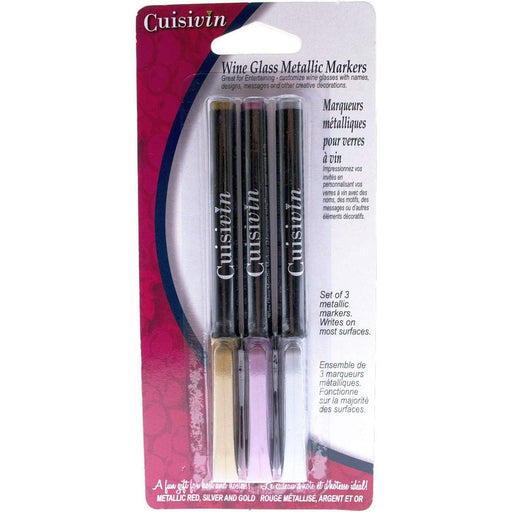 Cuisivin - Wine Glass Metallic Markers - Limolin 