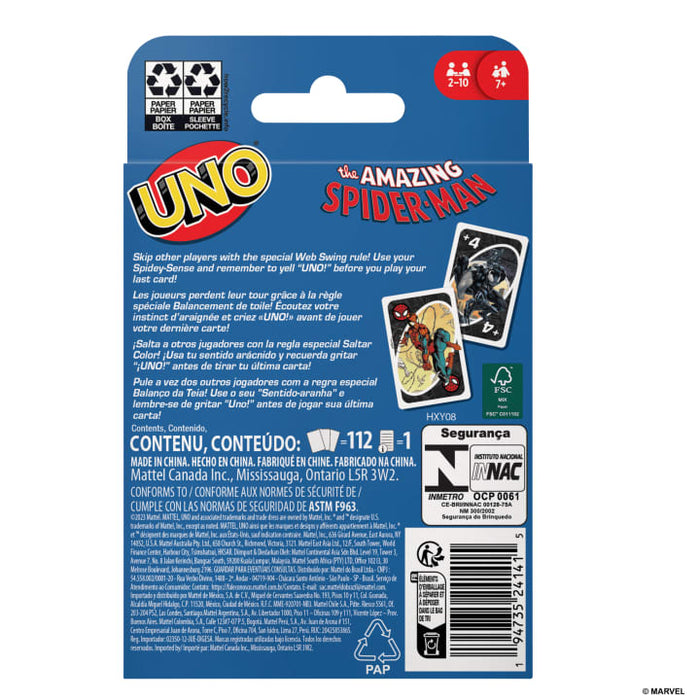 Mattel - Uno - Spiderman