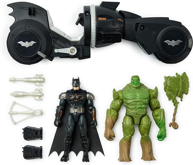 DC-COMICS - Batman - Batcycle W/ 2 X 4" Figs