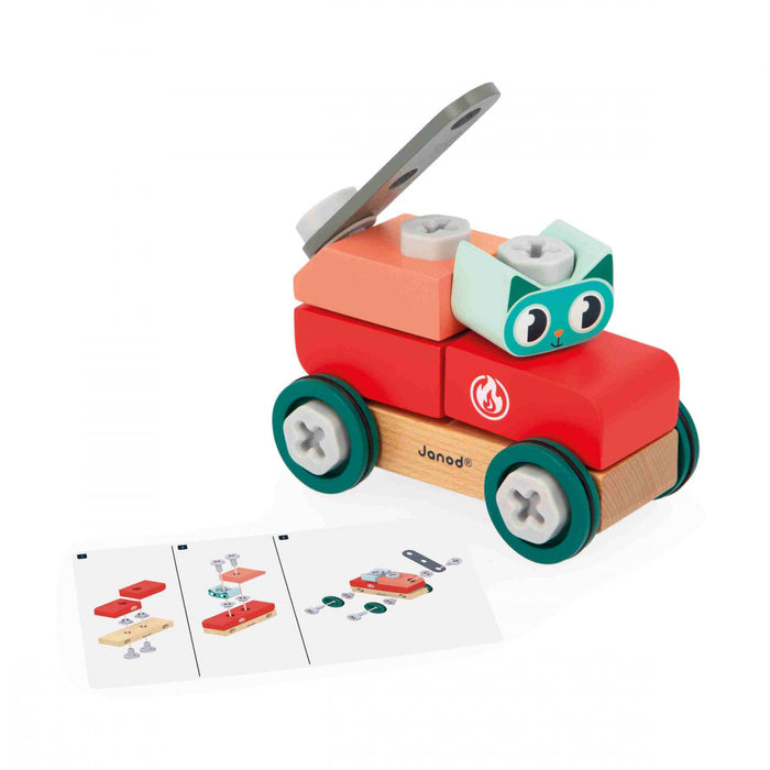 Janod - DIY Car Cat Brico'Kids - Limolin 