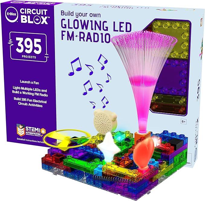 E-Blox - Build Your Own - Glowing Led Fm Radio - 395 Projects