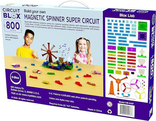 E-Blox - Build Your Own - Induction Spinner Super Circuit - 800 Projects