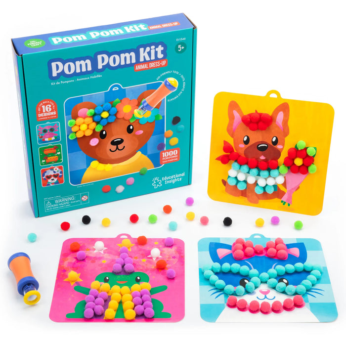 Educational Insights - Pom Pom Kit: Animal Dress Up