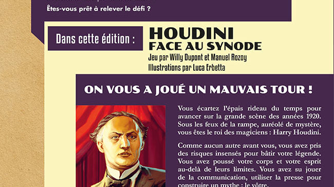 Don't Panic Games - Escape Quest 8: Houdini Face Au Synode