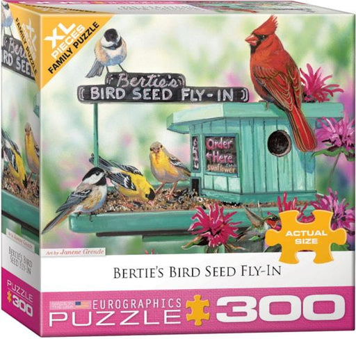 Eurographics - Bertie's Bird Seed Fly-In by Janene Grende (300 pc - XL Puzzle Pieces)