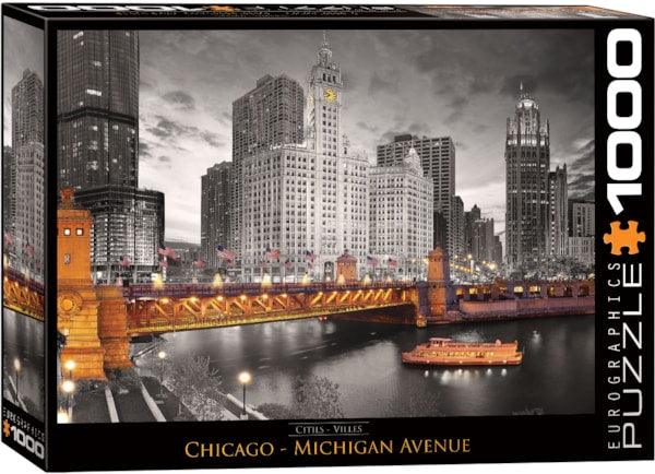 Eurographics - Chicago - Michigan Avenue (1000-Piece Puzzle)