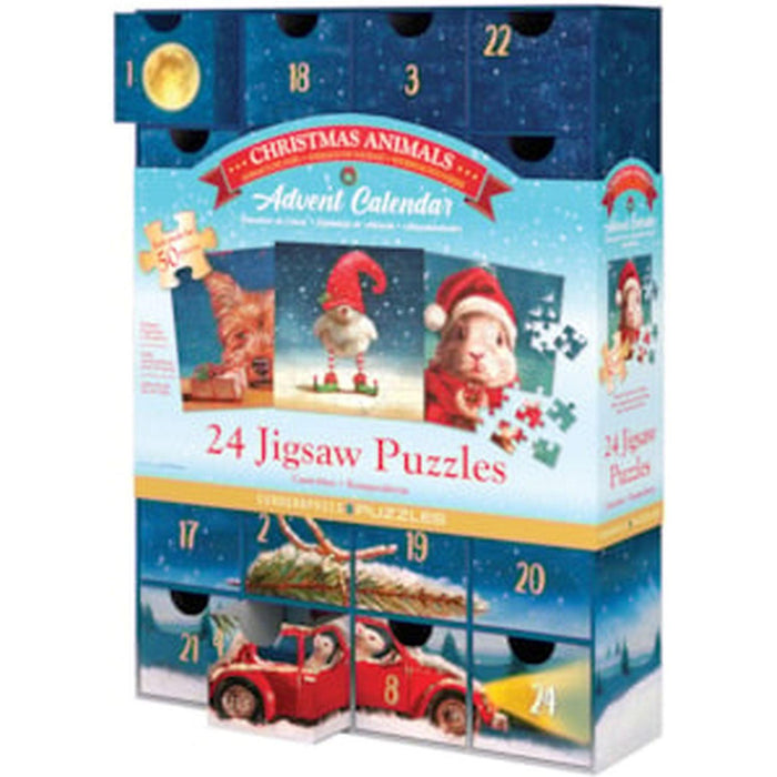 Eurographics - Christmas Animals - Advent Calendar (24 Jigsaw Puzzles) - Limolin 
