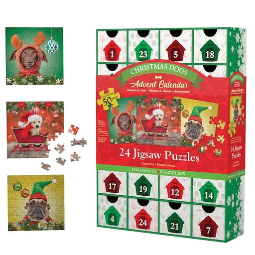 Eurographics - Christmas Dogs - Advent Calendar (24 Jigsaw Puzzles) - Limolin 