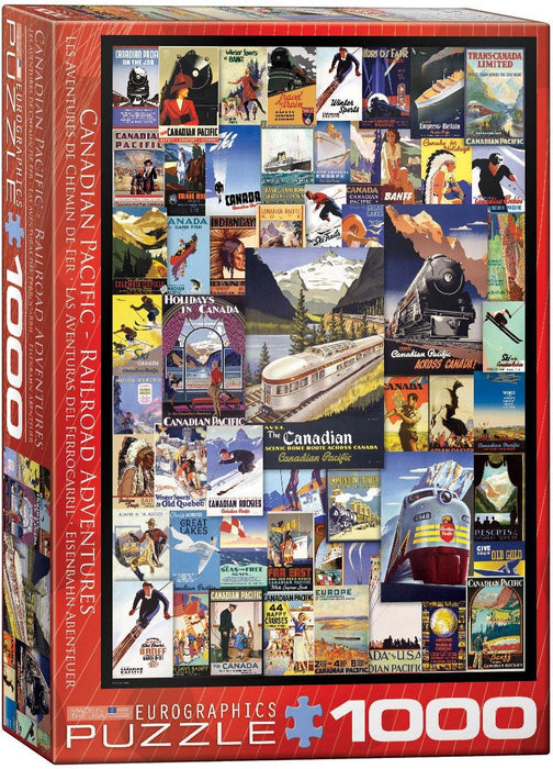 Eurographics - Cp Railroad Adventures (1000-Piece Puzzle) - Limolin 