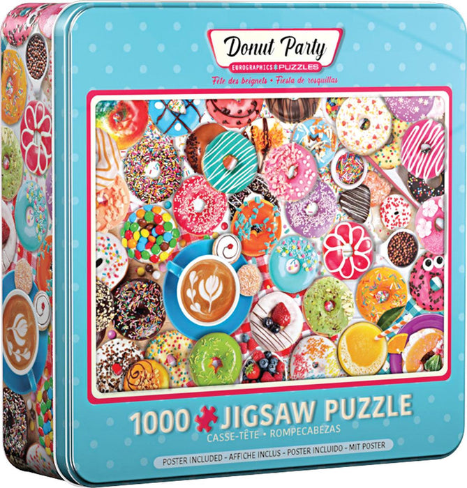 Eurographics - Donut Party - Tin (1000-Piece Puzzle) - Limolin 