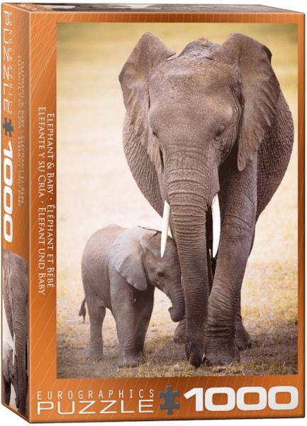 Eurographics - Elephant & Baby (1000-Piece Puzzle)
