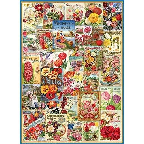 Eurographics - Flower Seed Catalog Covers (1000-Piece Puzzle) - Limolin 