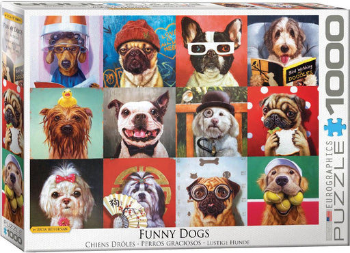 Eurographics - Funny Dogs By Lucia Heffernan (1000-Piece Puzzle) - Limolin 