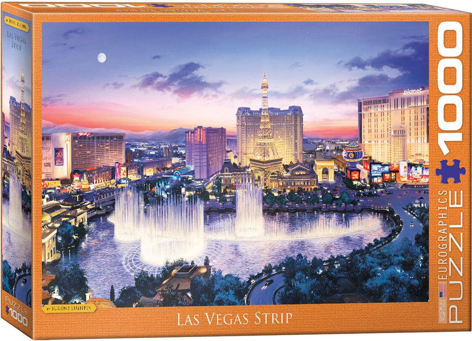 Eurographics - Las Vegas Strip By Eugene Lush (1000-Piece Puzzle) - Limolin 