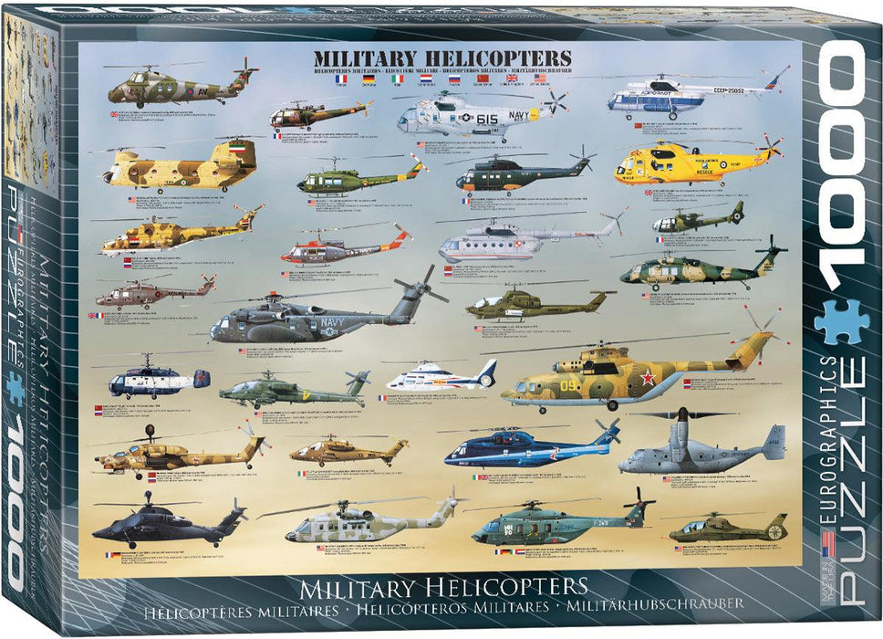 Eurographics - Military Helicopters (1000-Piece Puzzle) - Limolin 