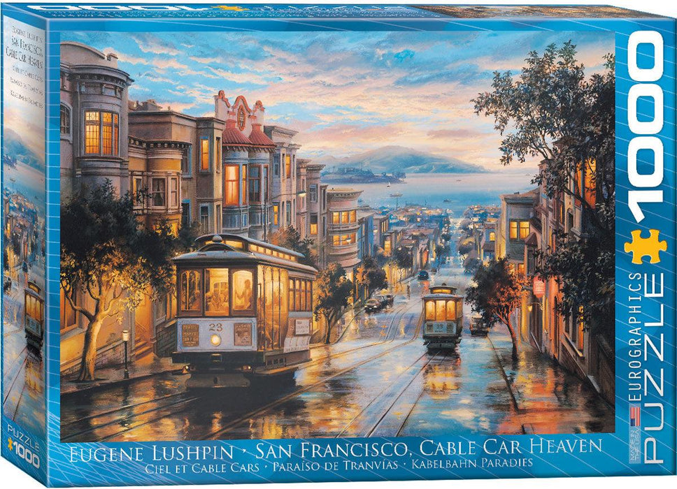 Eurographics - San Francisco Cable Car Heaven By Eugene Lushpin (1000-Piece Puzzle) - Limolin 