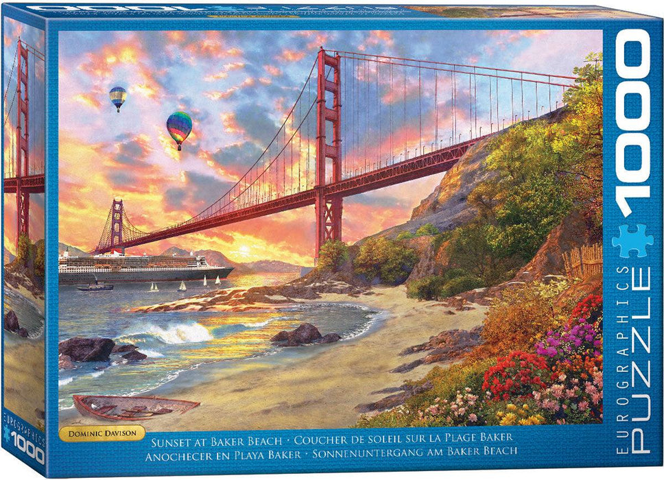 Eurographics - Sunset At Baker Beach (1000-Piece Puzzle)