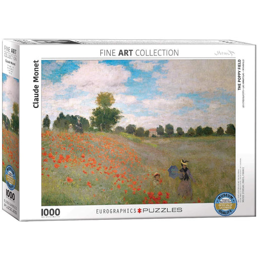 Eurographics - The Poppy Field By Claude Monet (1000-Piece Puzzle) - Limolin 