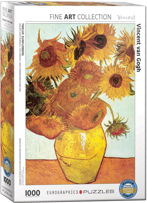 Eurographics - Twelve Sunflowers By Vincent Van Gogh (1000-Piece Puzzle) - Limolin 