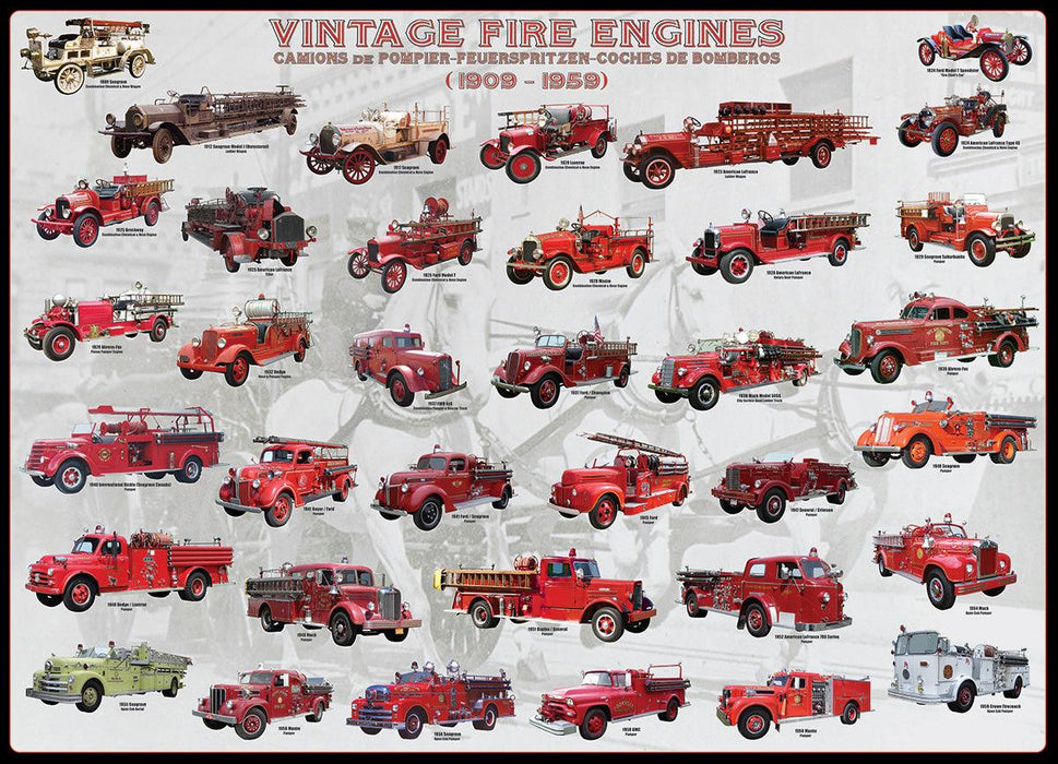 Eurographics - Vintage Fire Engines (1000-Piece Puzzle)