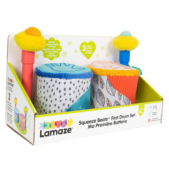 Fat Brain Toys - Lamaze - Squeeze Beats First Drum Set - Limolin 