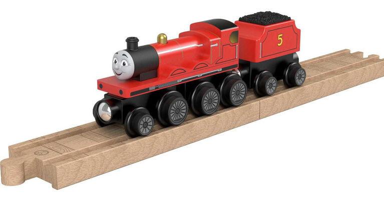 Fisher Price - Thomas And Friends - Wood Engine & Car - Large - James