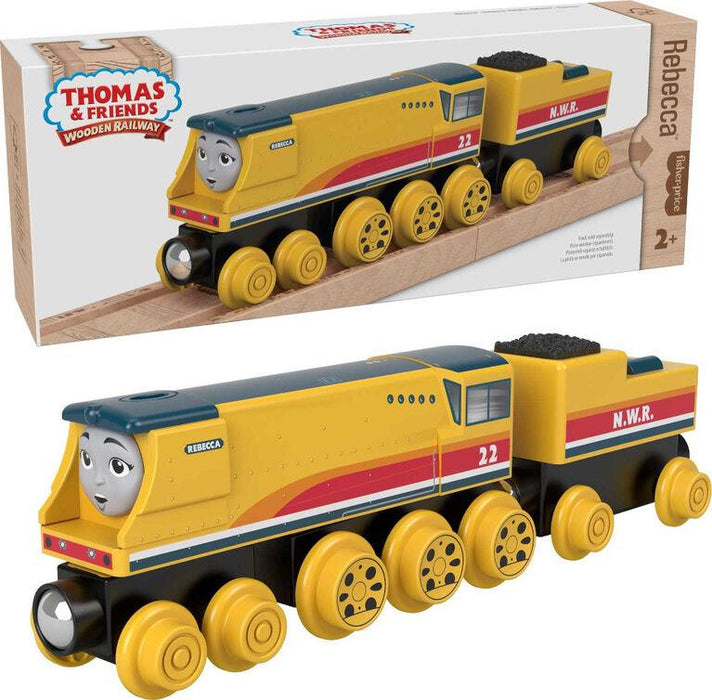 Fisher-Price - Thomas And Friends - Wood Engine & Car - Large - Rebecca