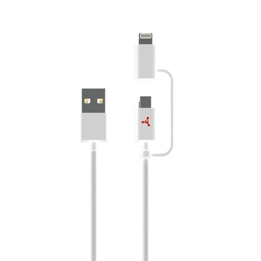 Fuse - Charge & Sync 2in 1 Lightning/Micro USB to USB-A 3ft MFI - Limolin 