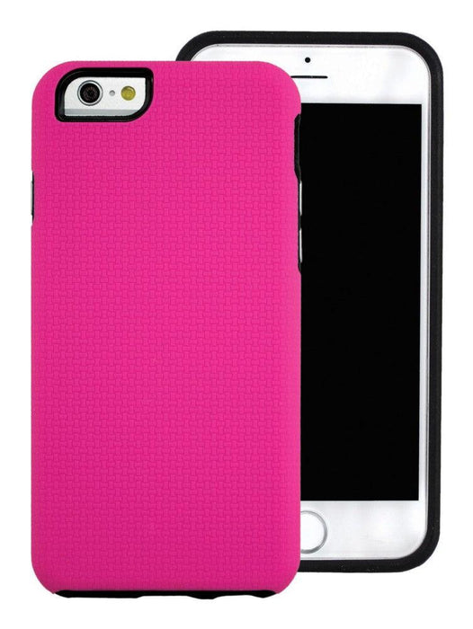 Fuse - iPhone 6/6S Phone Shell Textured Heavy Duty Rubber Pink - Limolin 