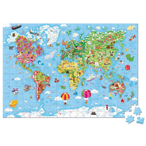 Janod - Giant World Map (300-Piece Jigsaw Puzzle)