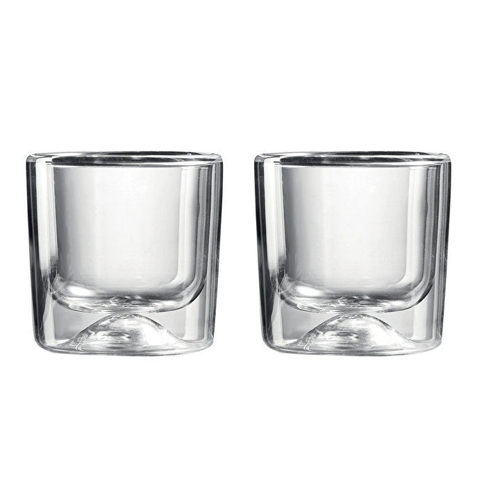 Guzzini - GOCCE - Set of 2 Double Wall Thermo-Glasses (Clear) - Limolin 