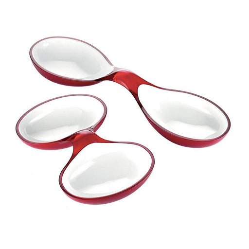 Guzzini - GRACE - Two-Tone Set of 2 Interlocking Dishes - Limolin 