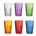 Guzzini - HAPPY HOUR - Set of 6 Tall Ground Tumblers (Assorted) - Limolin 