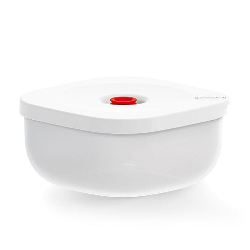 Guzzini - KITCHEN ACTIVE DESIGN - Shallow Vacuum Containers L Save-It (White/Red) - Limolin 