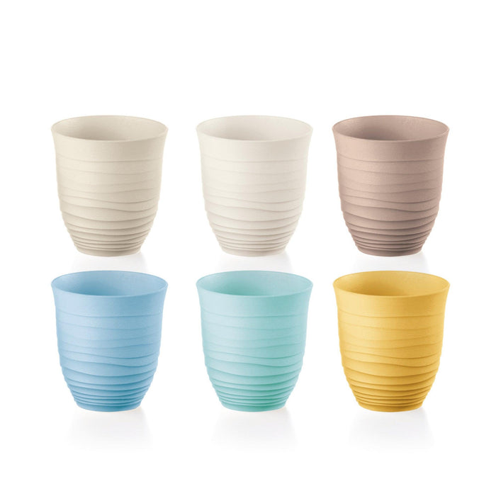 Guzzini - Tierra - Set of 6 Low Tumblers (Assorted) - Limolin 