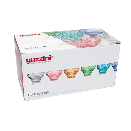 Guzzini - Set 6 Serving Cups cm 12 Tiffany Assorted