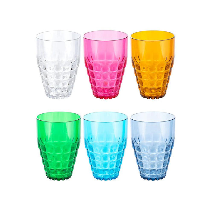 Guzzini - Set 6 Tall Tumblers Tiffany Assorted