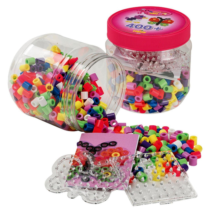 Hama - Maxi 400 Beads & Pegboardin Tub - - - Pink - Limolin 