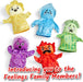 Hand 2 Mind - Feelings Family Puppets - Hand Puppets for Children, Get to Know Feelings, 5 Hand Puppets Feelings, Happy, Sad, Surprised, Angry and Scared