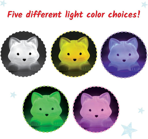Hand 2 Mind - Luna The Calming Kitty- Learn Deep Breathing, Rechargeable Animal Night Light, Kids Anxiety Relief, Mindfulness for Kids, Calm Down Corner Supplies, Social Emotional Learning Activities