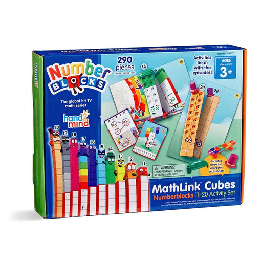 Hand 2 Mind - FF - Numberblocks Mathlink Cubes 11 - 20 Math Activity Set - Limolin 