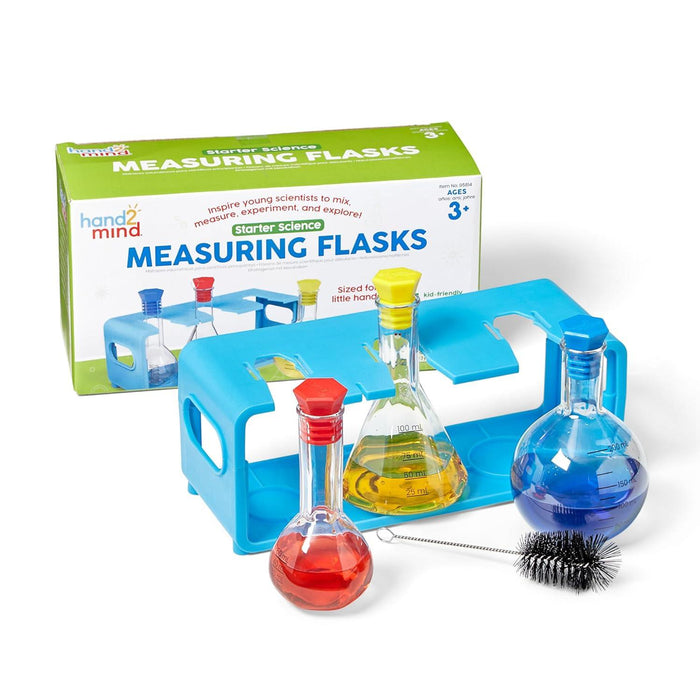 Hand 2 Mind - Starter Science Flasks - Plastic Beakers for Kids, Science Lab Equipment, Measuring Toys for Kids, Kids Chemistry Set, Educational Science Kits, Science Supplies for Classroom