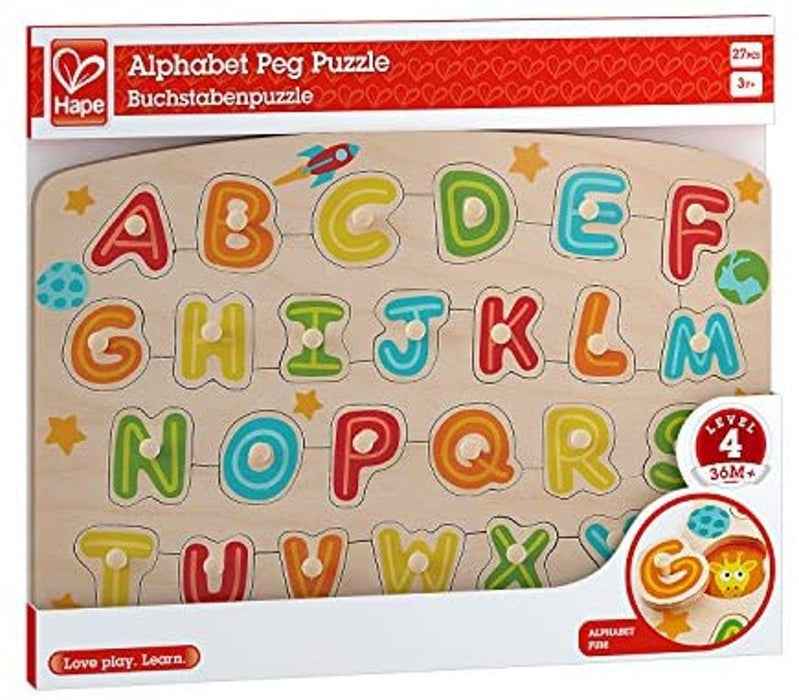 Hape - Alphabet Peg Puzzle - Limolin 