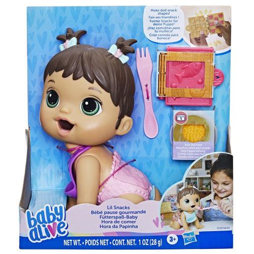 Hasbro - Baby Alive - Lil Snacks Doll - Brown Hair