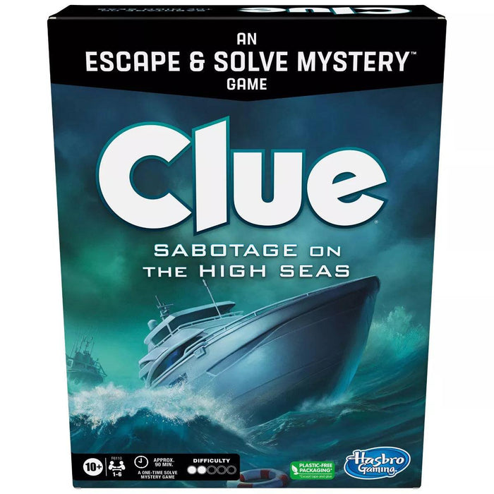 Hasbro - Clue - Escape Sabotage on the Seas Board Game - English