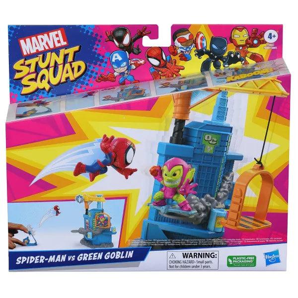 Hasbro - Marvel - Stunt Squad - Spiderman Vs Green Goblin - Mini Playset