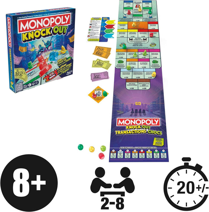 Hasbro - Monopoly - Knockout Family Party Game