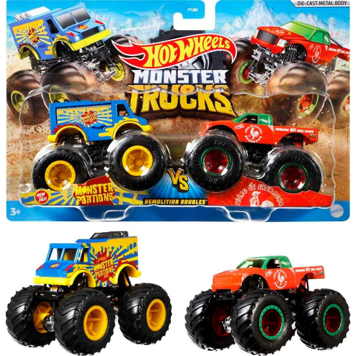 Hot Wheels - Monster Truck - 1:64 Diecast - 2-Pack ASSORTMENT